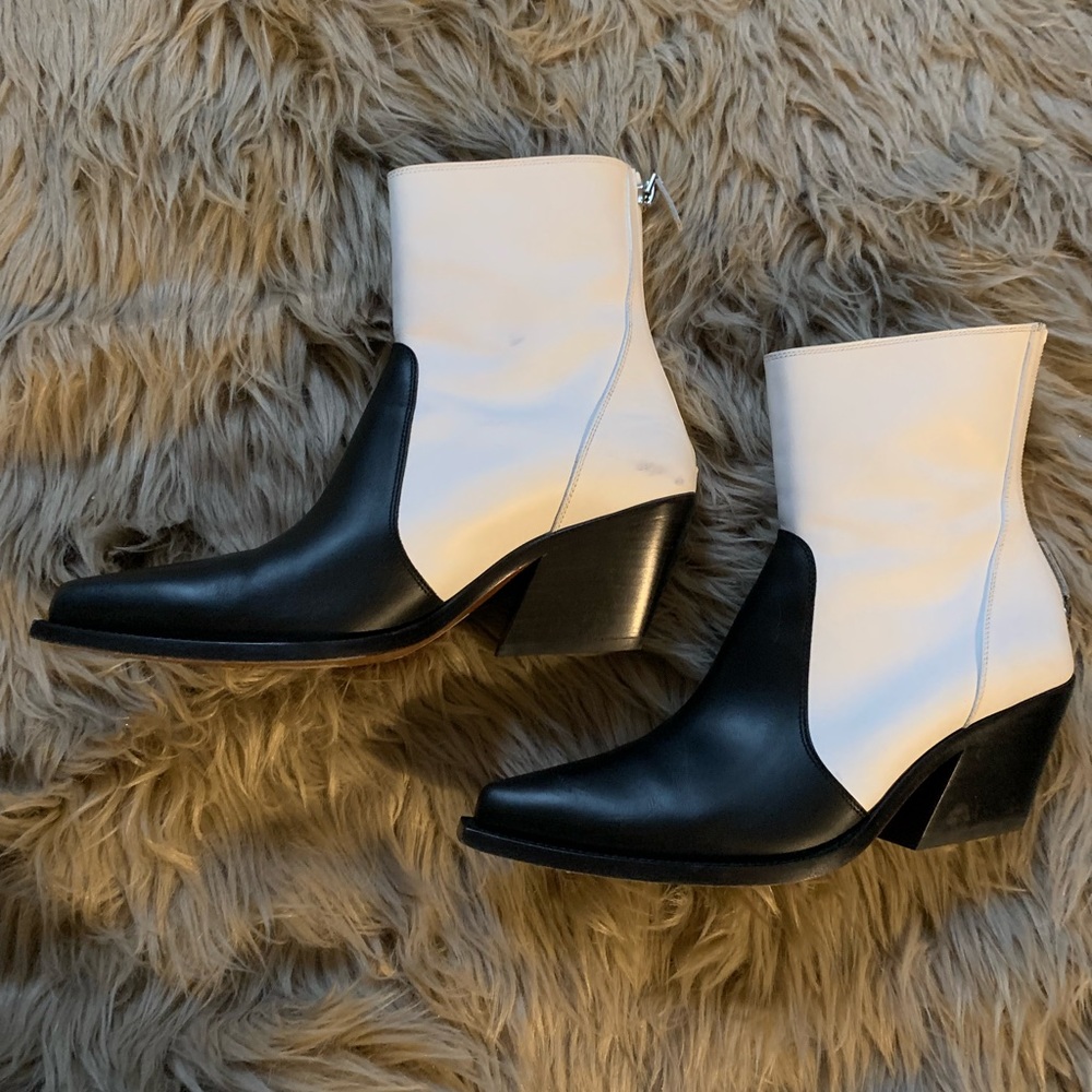 Givenchy Black and White Western Boot